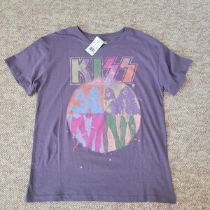 Kiss Kids Short Sleeve Tee - Purple